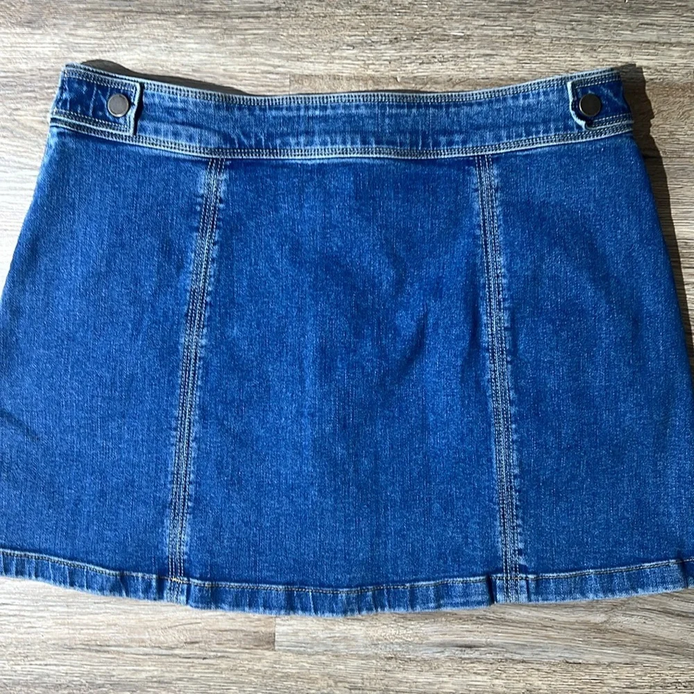 REISS Kaleigh Denim Mini Skirt Size 14